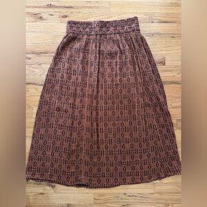Ace & Jig Brown rara Midi Skirt